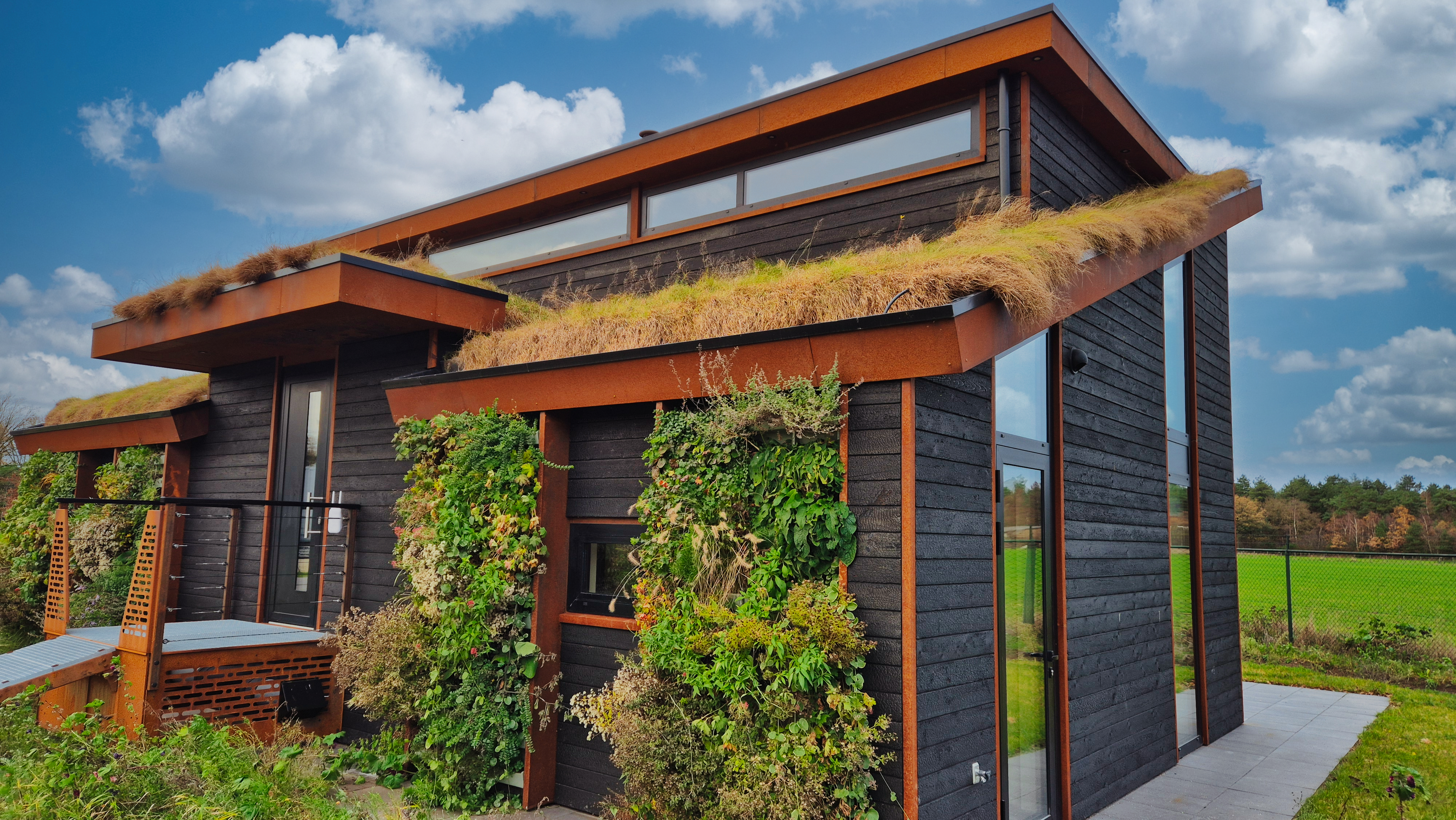 Woonproject met aluminium schrijnwerk Aliplast Genesis