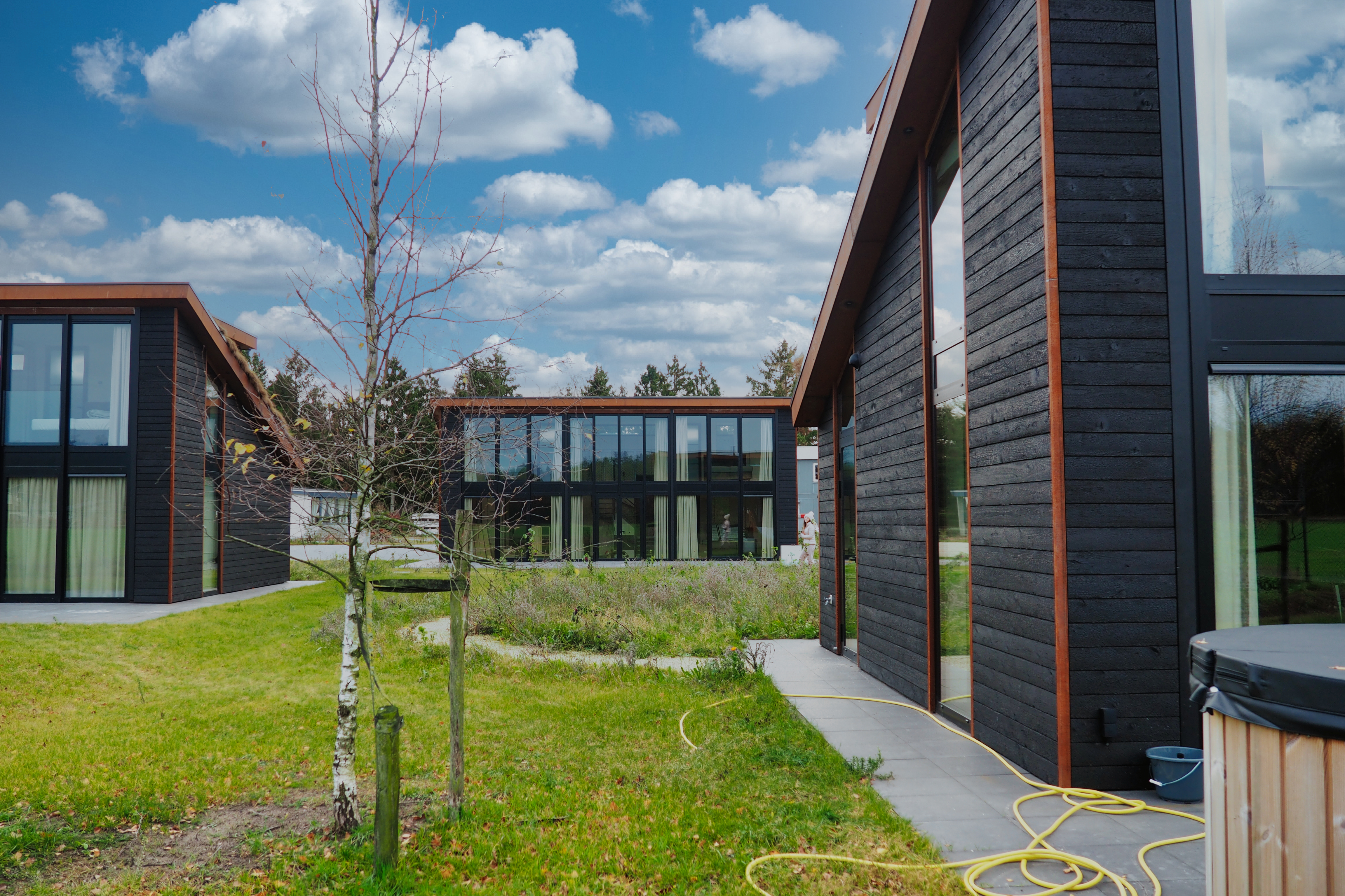 Residentieel project met aluminium schrijnwerk Aliplast genesis 75